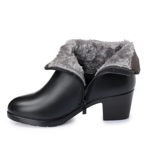 Bottes en cuir véritable ultra confortables