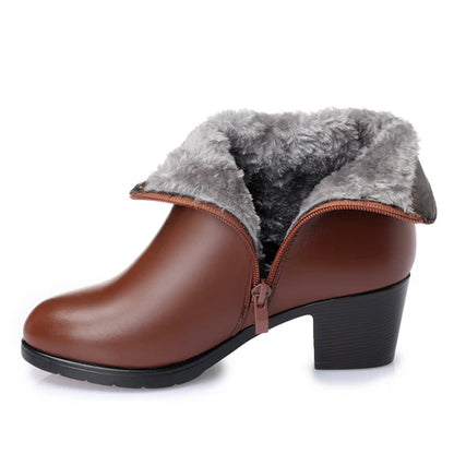 Bottes en cuir véritable ultra confortables