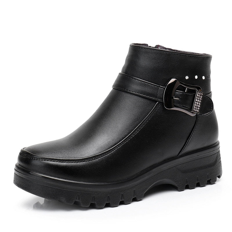 Bottes en cuir végétalien Celine™ 