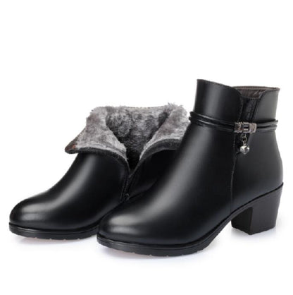 Bottes en cuir véritable ultra confortables