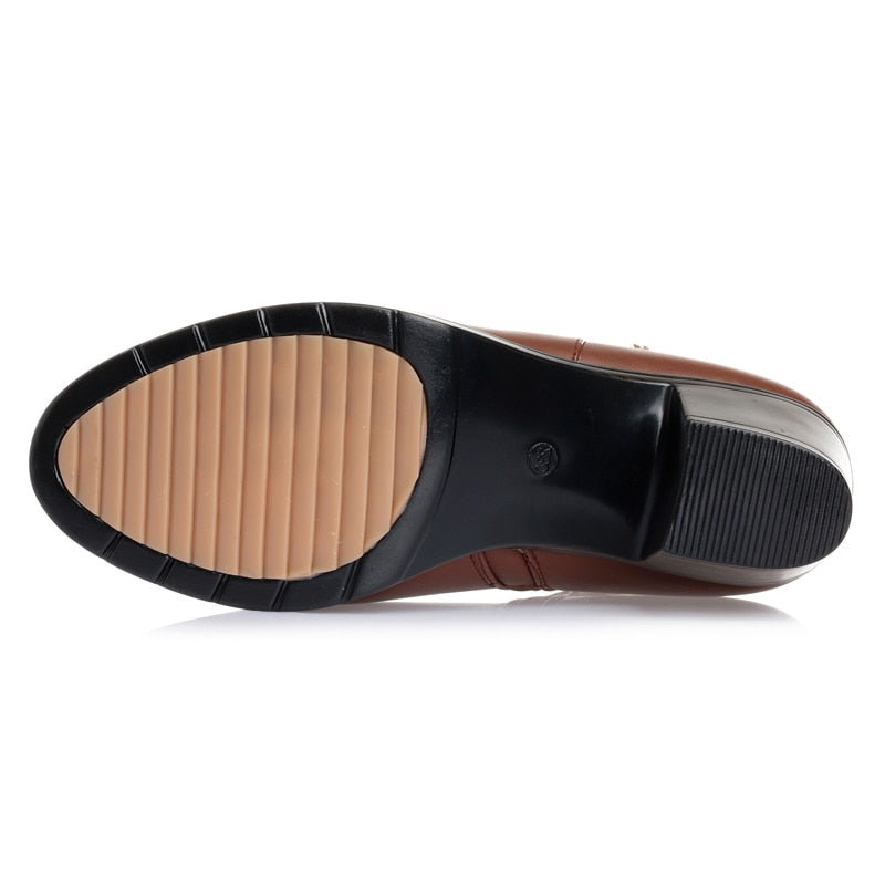 Bottes en cuir véritable ultra confortables