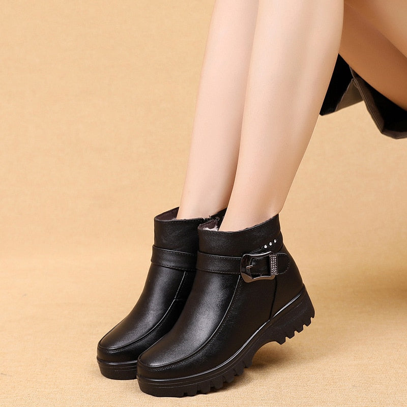 Bottes en cuir végétalien Celine™ 