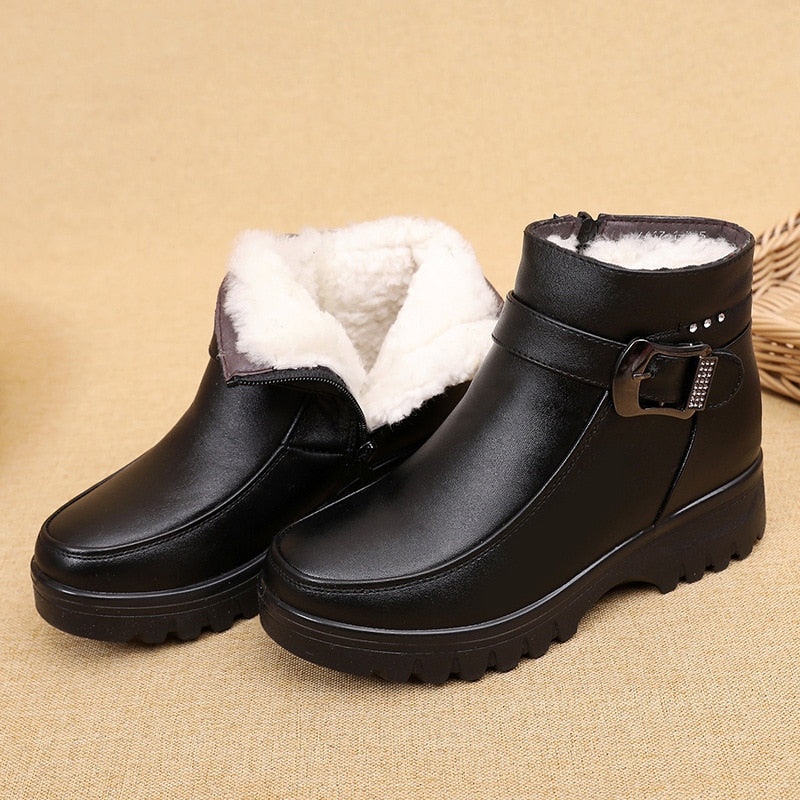 Bottes en cuir végétalien Celine™ 